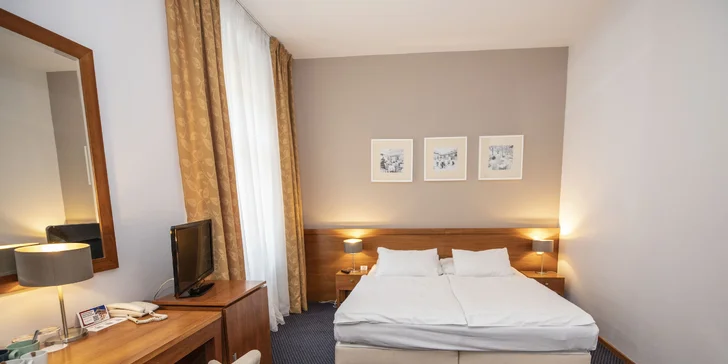 Ubytování se snídaněmi v elegantním hotelu pár kroků od O2 areny