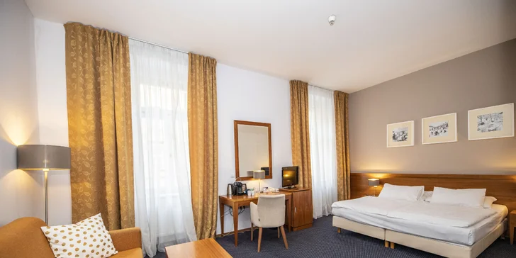 Ubytování se snídaněmi v elegantním hotelu pár kroků od O2 areny