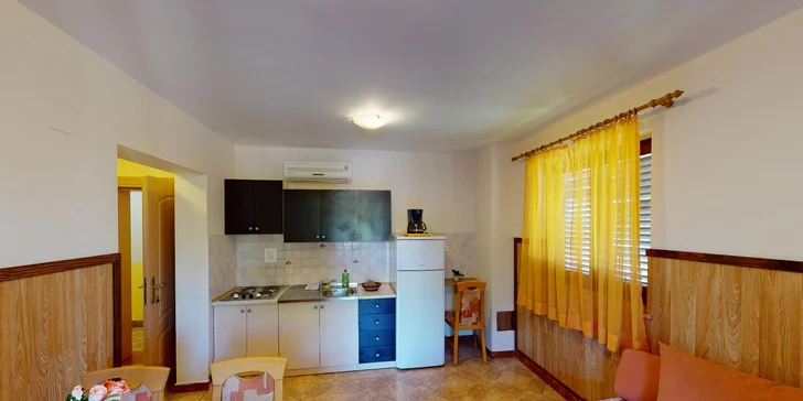 Dovolená v Chorvatsku: pobyt v apartmánu se snídaní v penzionu přímo na pláži