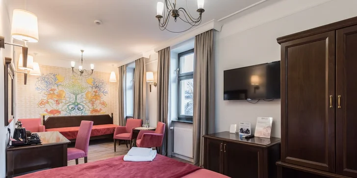 4* pobyt Krakově: designový hotel v centru města, snídaně či polopenze i hodinový vstup do sauny