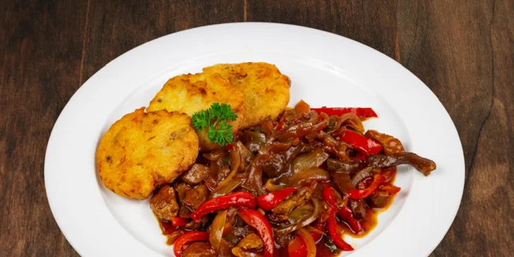 Menu pod Pražským hradem pro dva: 2 nebo 3 chody U Zlaté podkovy