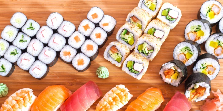 Sety s 10–75 kousky sushi v Banyan Bistro Opava: vege, smažené i s rybami