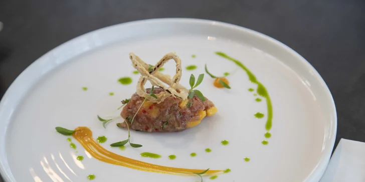 5chodové degustační menu v restauraci Ginger & Fred i s vinným párováním