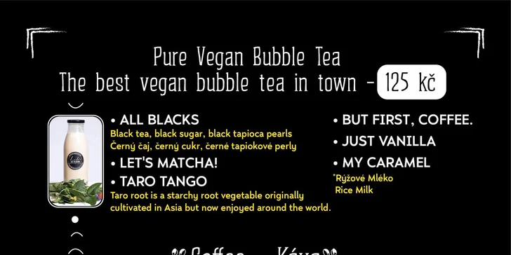 Veganský dezert a nápoj dle výběru pro 1 nebo 2 osoby: red velvet, brownies i medovník