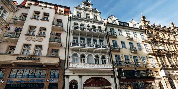 Pobyt ve 4* hotelu v Karlových Varech u Vřídelní kolonády se snídaní