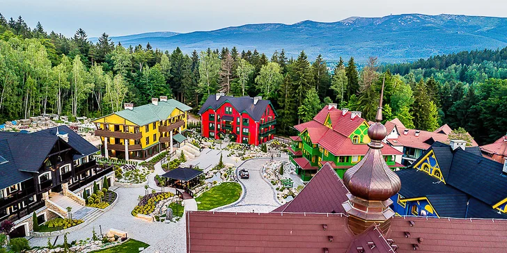 Přepychový resort ve Sklářské Porubě: apartmány pro páry i rodiny, polopenze a wellness