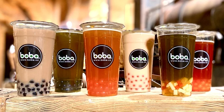 Bubble tea z Candy Miners pro 1 či 2 osoby: černý či zelený čaj s kuličkami podle výběru