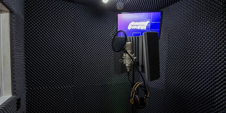 Nahrajte si píseň či podcast: 2 hod. v nahrávacím studiu vč. mixu a masteringu