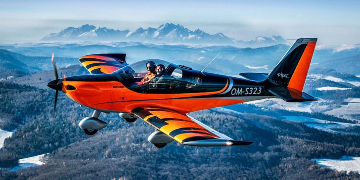 Vzneste se k nebesům: soukromý zážitkový let či pilotování letounu Attack Viper SD4