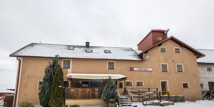 Bezva pobyt u Lipna se stravou v penzionu s farmou a saunou