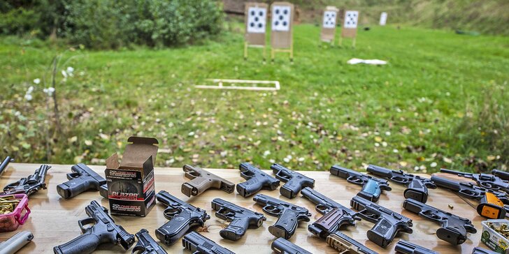 Dobrodružství na střelnici: 13 balíčků včetně dětského, až 20 zbraní