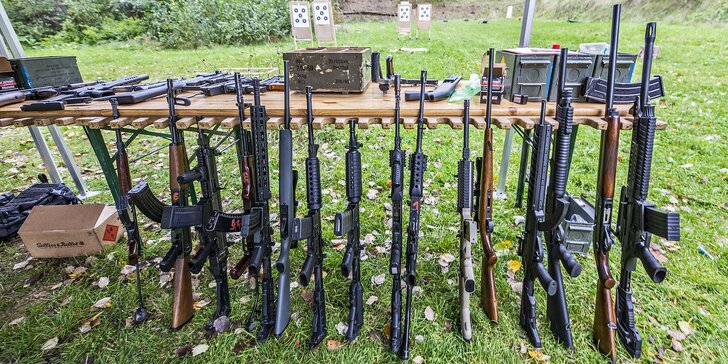 Dobrodružství na střelnici: vlastní výběr z 350 zbraní a k nim až 111 nábojů