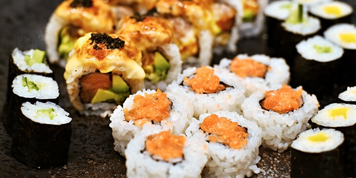 Running sushi ve všední dny: 2 hod. all you can eat v OC Stromovka pro 1 osobu