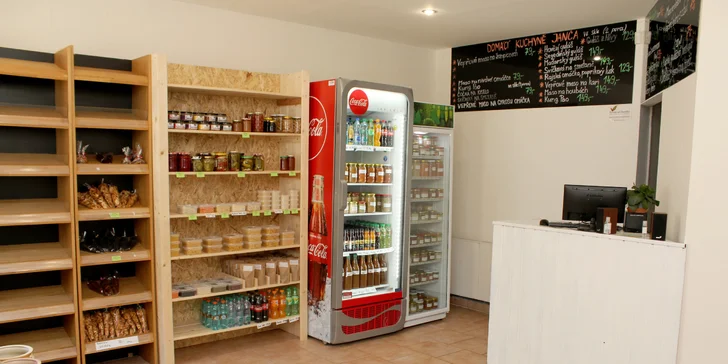 200–1000 Kč na nákup v Domácí kuchyni Janča: jídla ve skle, polévky i zabijačkové speciality