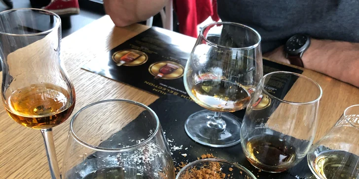 Degustace prémiových rumů pro 1 nebo 2 osoby