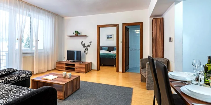Pobyt v srdci Tater: apartmány v Tatranské Lomnici pro dva nebo celou rodinu