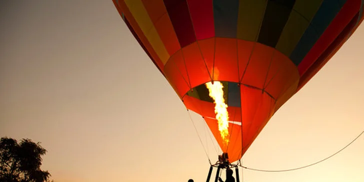 Povznášející 60minutový let v balonu