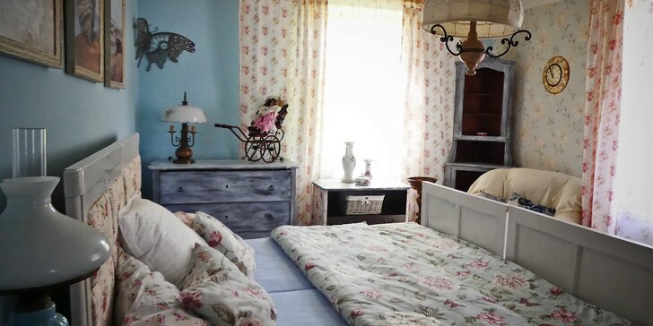 Stylové ubytování v romantických venkovských apartmánech pro 2 až 6 osob