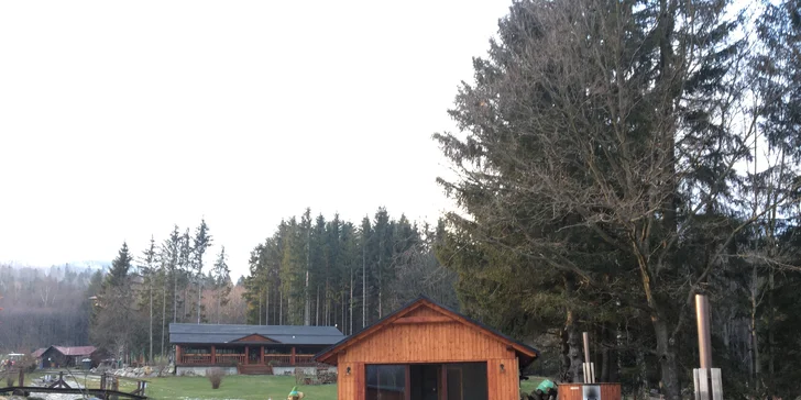 Privátní wellness se saunami, koupacím sudem i relaxací v šungitové místností