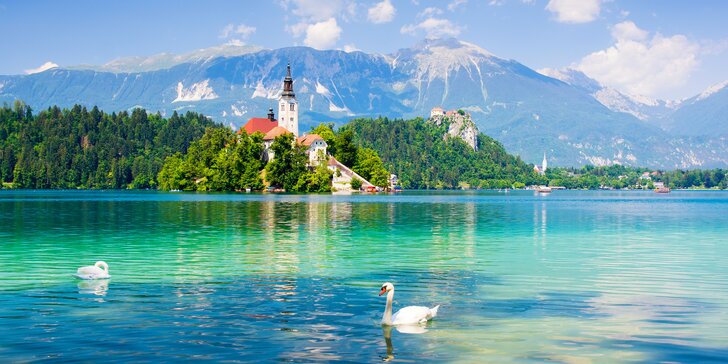 Pětidenní poznávací zájezd do Slovinska: průvodce a hotel, od Lublaně přes Bled a Triglav až k moři
