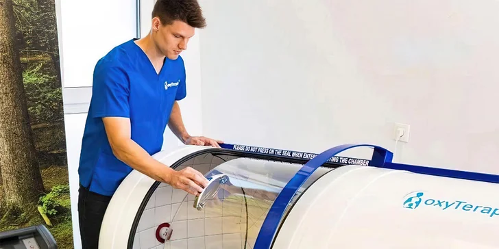 Hyperbarická kyslíková terapie: 1–20 vstupů do sedací komory či kapsle