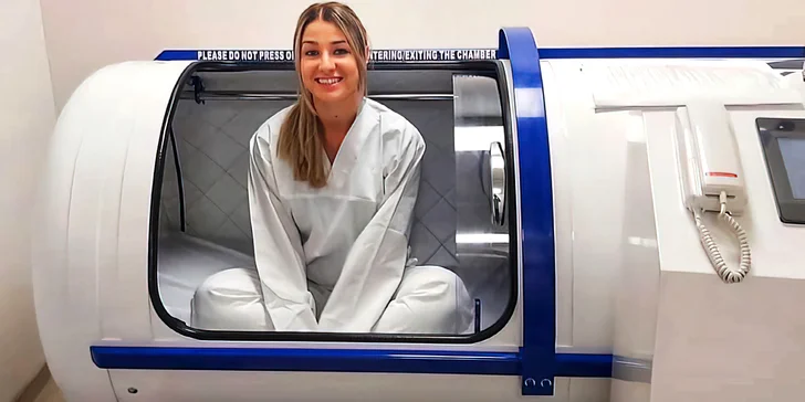 Hyperbarická kyslíková terapie: 1–20 vstupů do sedací komory či kapsle