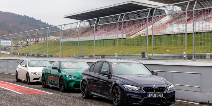 1–4 kola na okruhu v Mostě či Brně řidič či spolujezdec BMW M2 nebo M3