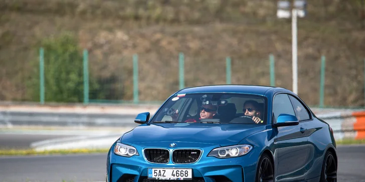 1–4 kola na okruhu v Mostě či Brně řidič či spolujezdec BMW M2 nebo M3