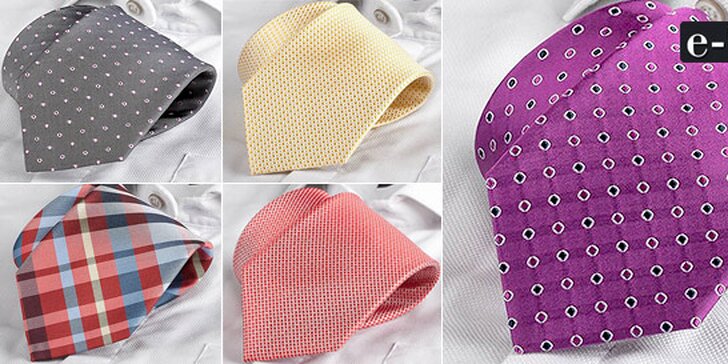 Kvalitní tkané kravaty z hedvábí či mikrovlákna
