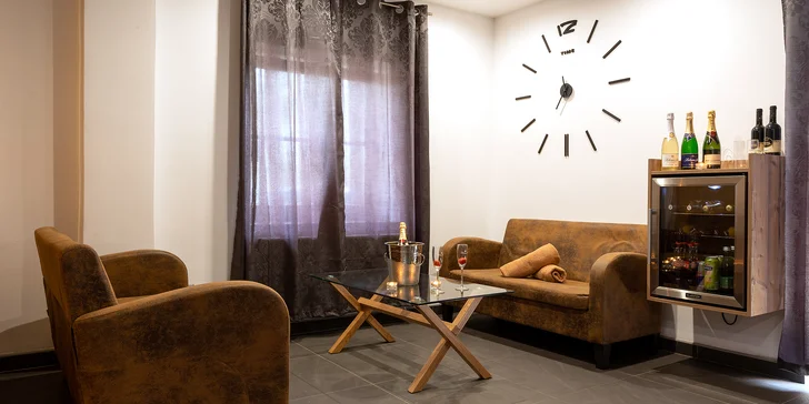 3 hodiny romantiky: privátní wellness s vířivkou a finskou saunou pro dva