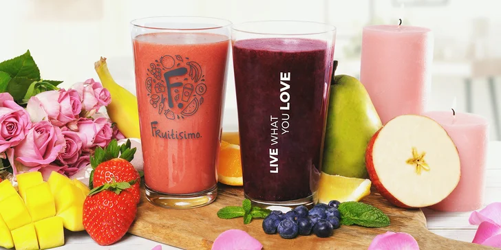 2× 0,5litrový drink Fruitisimo plný lásky a vitamínů: SRDCOVKA & ROMANTIK