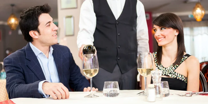 Italské degustační menu o 3 chodech pro dva: carpaccio, risotto, grilovaná svíčková i čokoládový dort