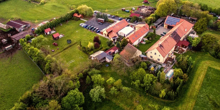 Pobyt na rodinné farmě plné zvířátek: polopenze, masáž i prohlídka a krmení