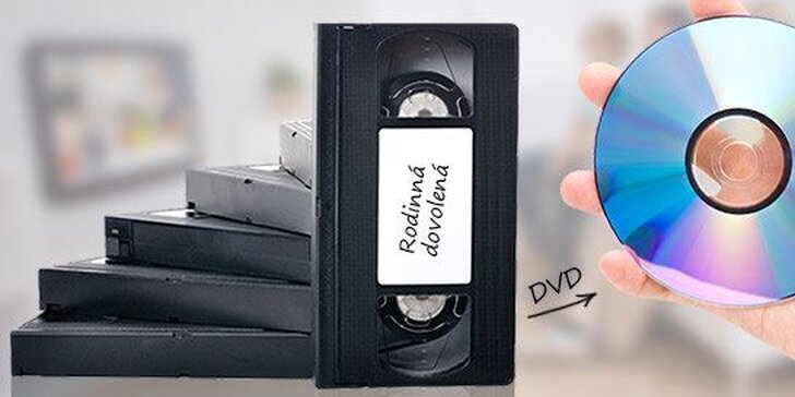 Sbohem, kazety: Přepis 120min. videa z VHS na DVD