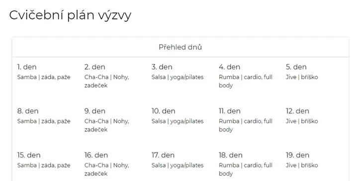 Dostaňte se do letní formy: 30denní online výzva tance a posilování