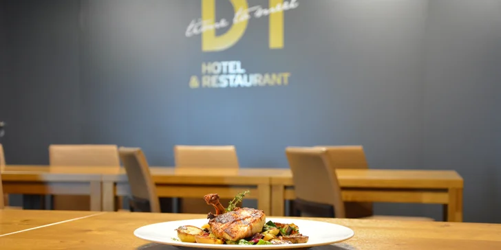 Gastronomický zážitek kousek od Brna: čtyřchodové menu s kuřecím prsem Supreme nebo hovězím burgerem