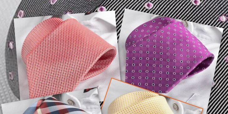 Kvalitní tkané kravaty z hedvábí či mikrovlákna