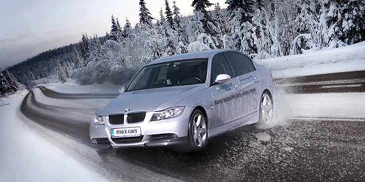 1740 Kč za celodenní Školu smyku MAX CARS Plus! Naučte se jezdit za každého počasí a řešte sníh, náledí i další extrémní situace s přehledem.