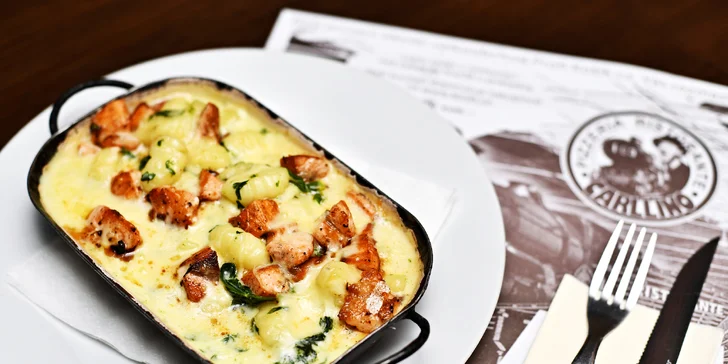 Italské degustační menu dle výběru pro dva: lasagne, gnocchi, spaghetti i risotto či pizza