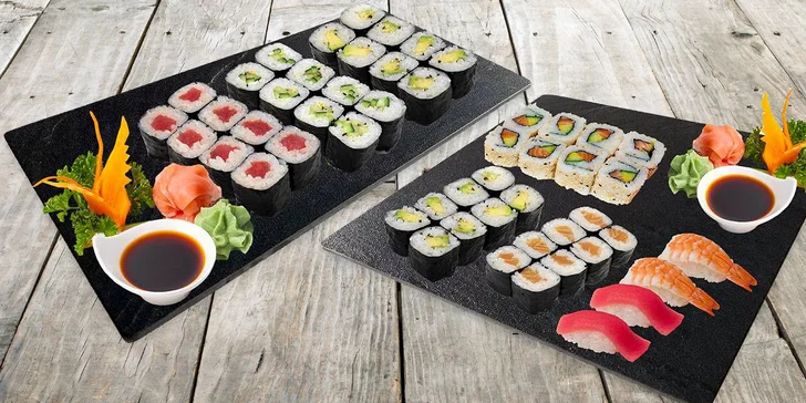 Hradecké Japonsko: sety s 10–36 ks nigiri a maki rolek s rybami i zeleninou