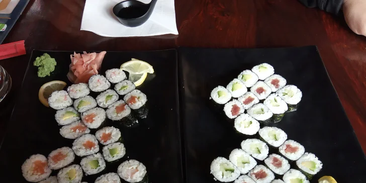 Pardubické Japonsko: sushi sety s 10–36 ks nigiri a maki rolek