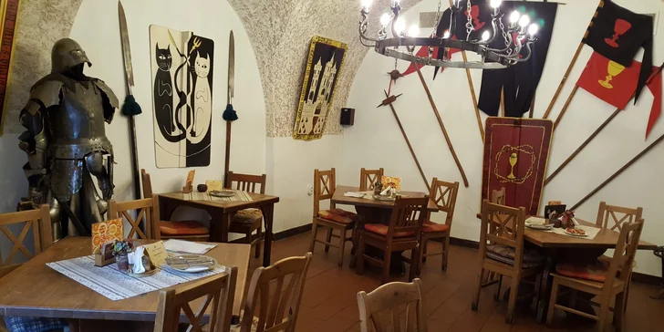 Tříchodové menu s vepřovou panenkou či biftekem z býčka pro 1 i 2 osoby