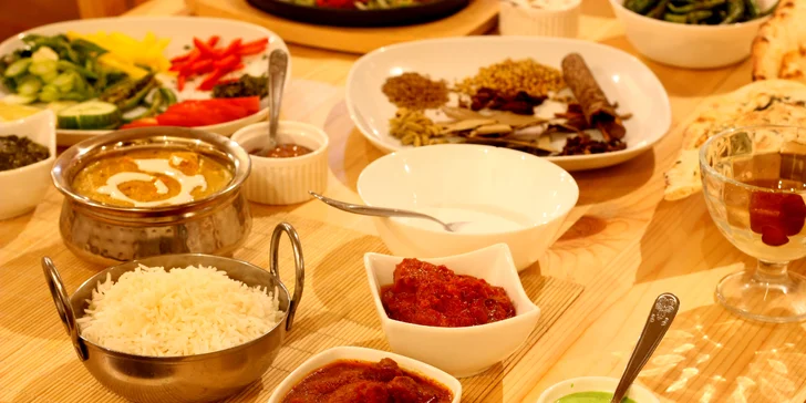 Orientální speciality bengálského šéfkuchaře: hlavní jídlo i 3chodové menu pro pár či čtyřčlennou partu