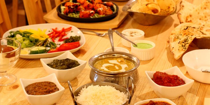Orientální speciality bengálského šéfkuchaře: hlavní jídlo i 3chodové menu pro pár či čtyřčlennou partu