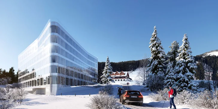 Hotel přímo u sjezdovky na polské straně Orlických hor: polopenze a neomezený wellness