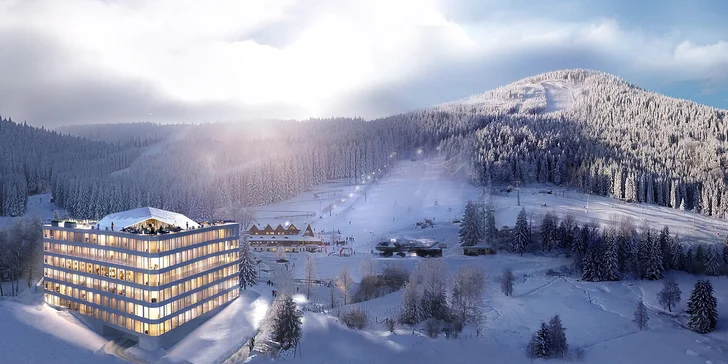 Hotel přímo u sjezdovky na polské straně Orlických hor: polopenze a neomezený wellness