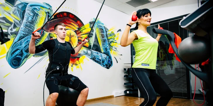 Měsíční vstupné do fitness centra i 20min. EMS trénink pod dohledem trenéra
