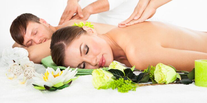 Romantika a relaxace: thajská olejová masáž v délce 60 nebo 90 minut pro pár
