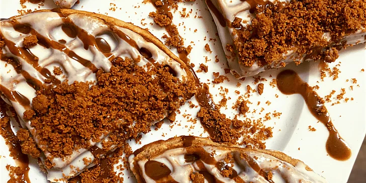 Box 8 belgických vaflí na odnos s sebou: bílá čokoláda, karamel i malina
