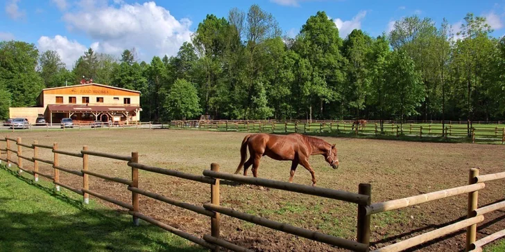 Chatičky pro páry i rodiny uprostřed stylového ranče Bučiska